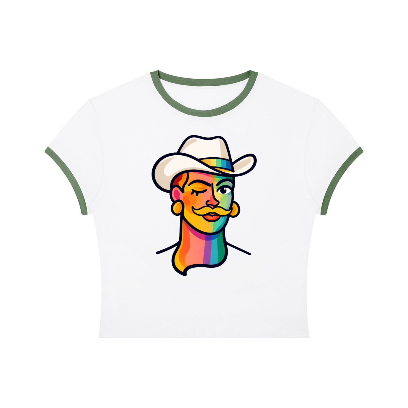 Proud Portraits: Cowboy | Crop Ringer Tee