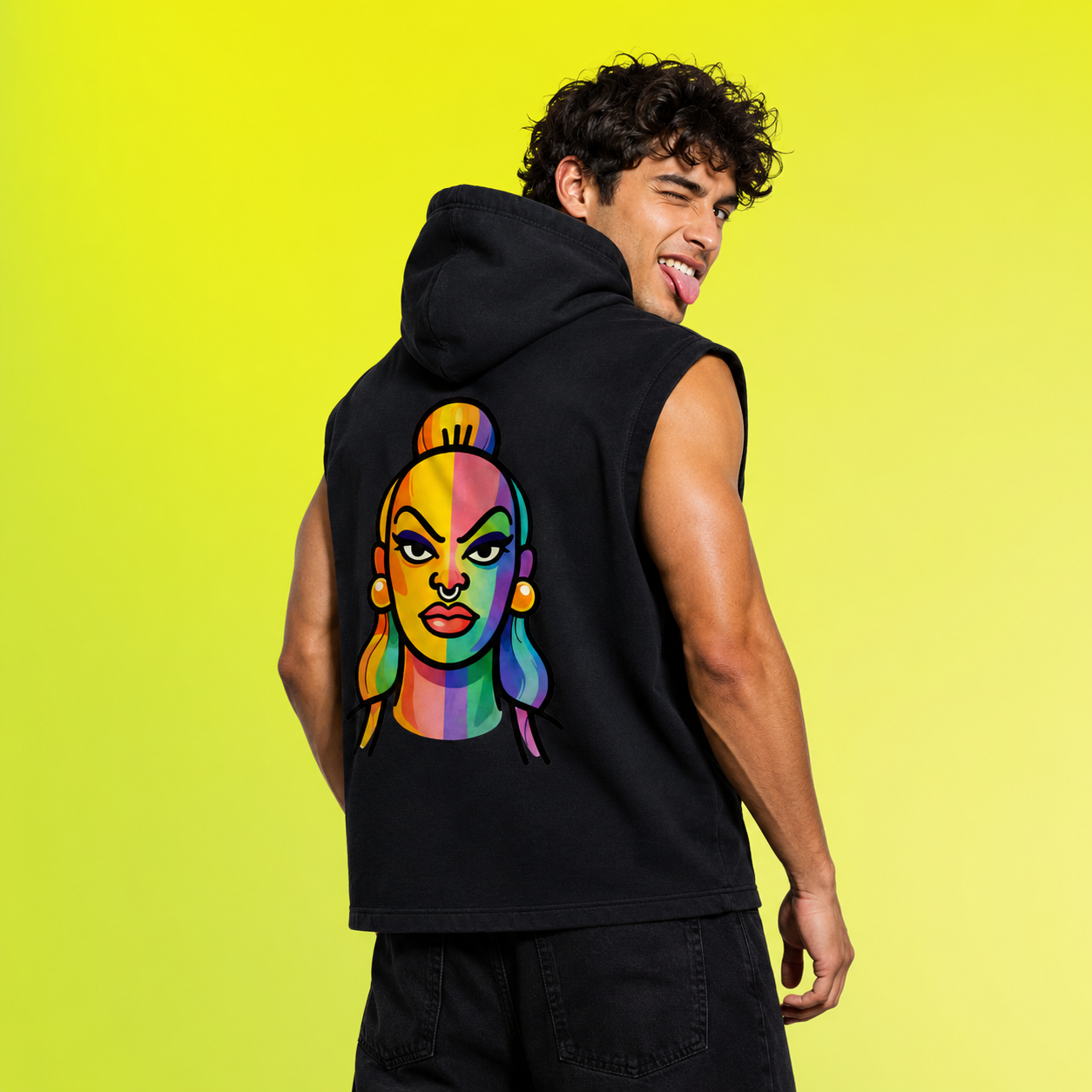 Proud Portraits: Club Kid | Sleeveless Hoodie