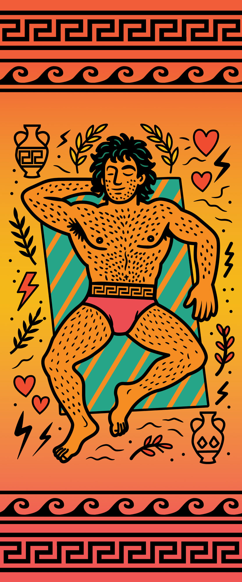 Beach Brat beach towel lifestyle shot 1