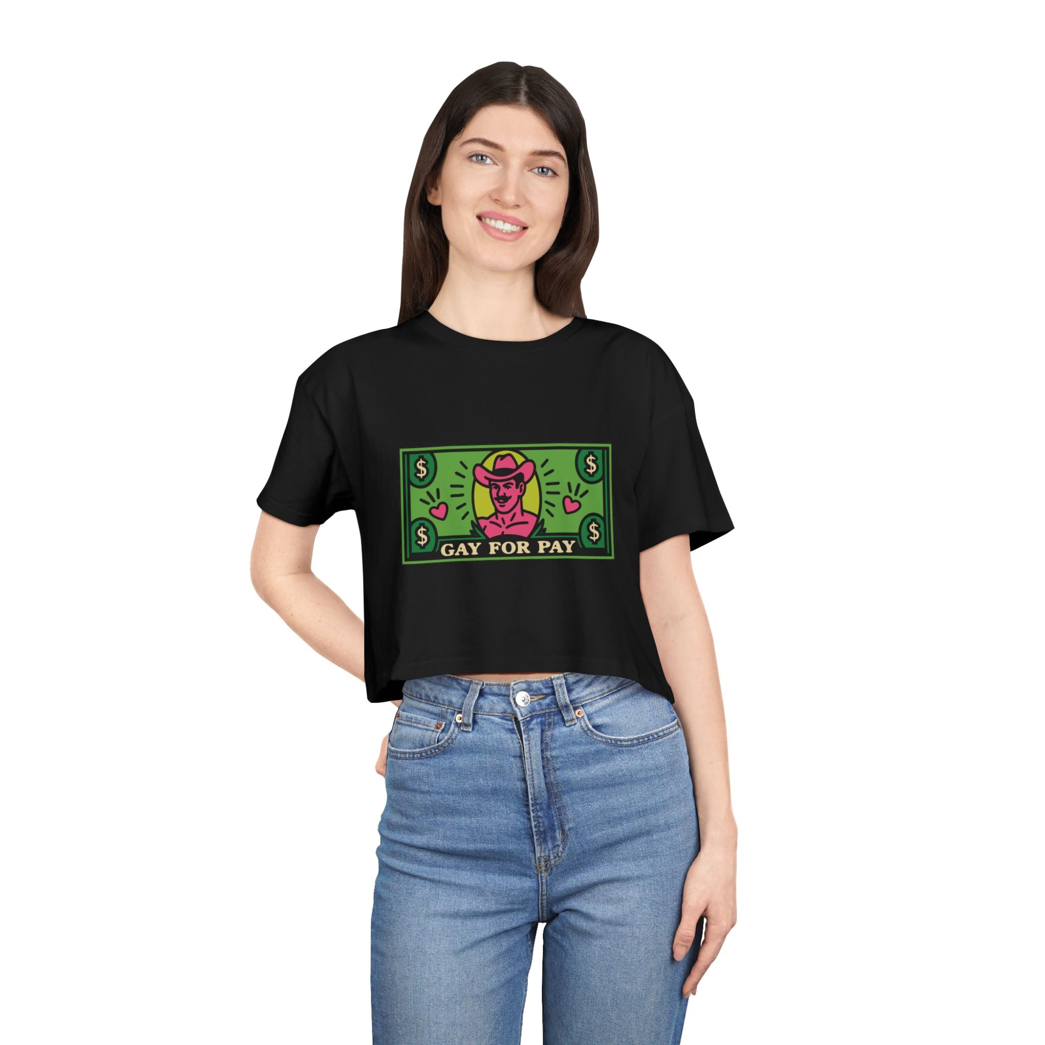 Gay For Pay | Crop Tee