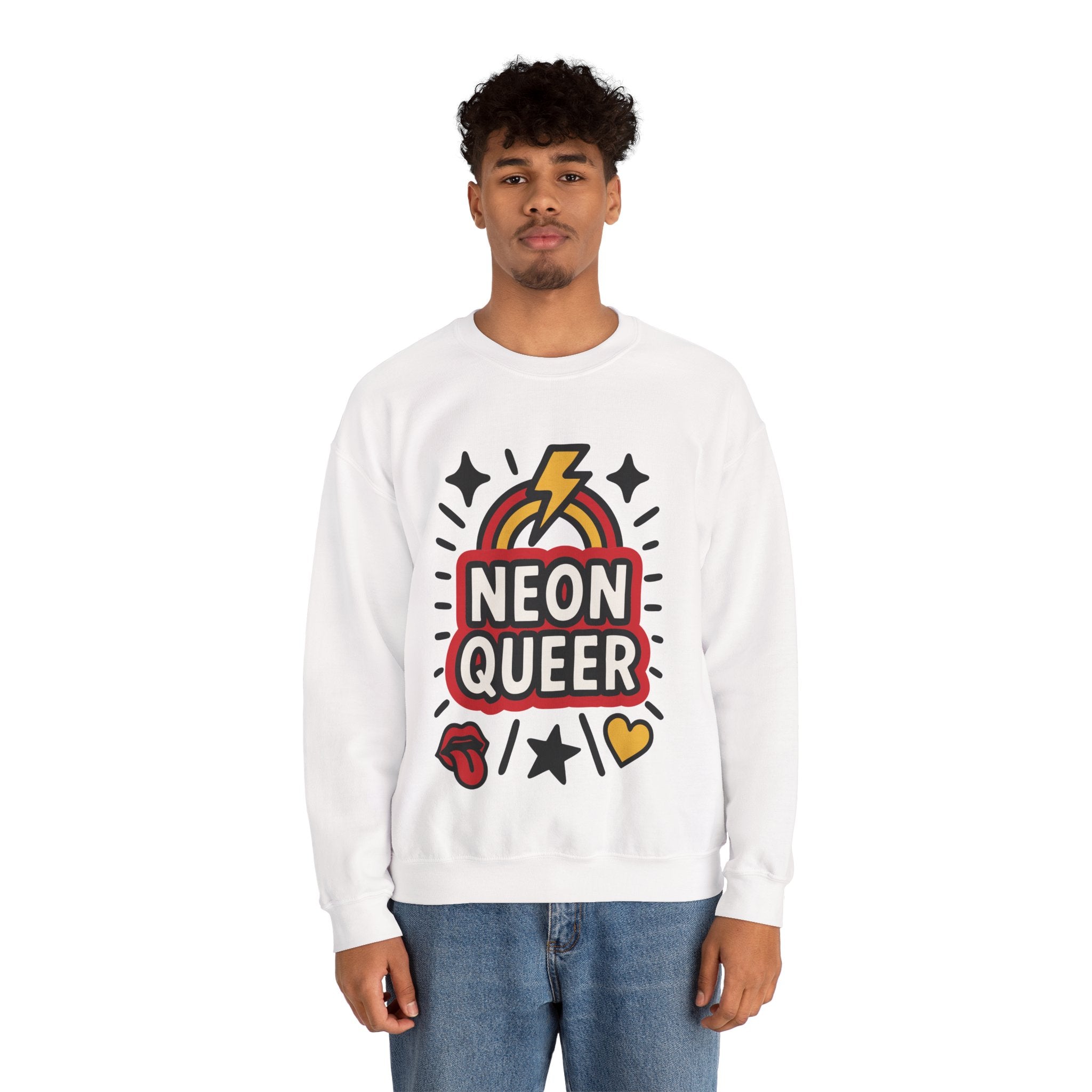 NeonQueer Love in LED | Graphic Sweatshirt