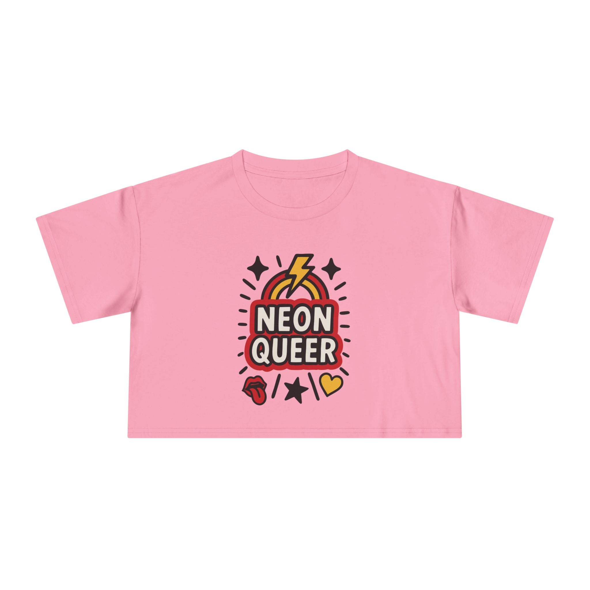 NeonQueer Love in LED | Crop Tee