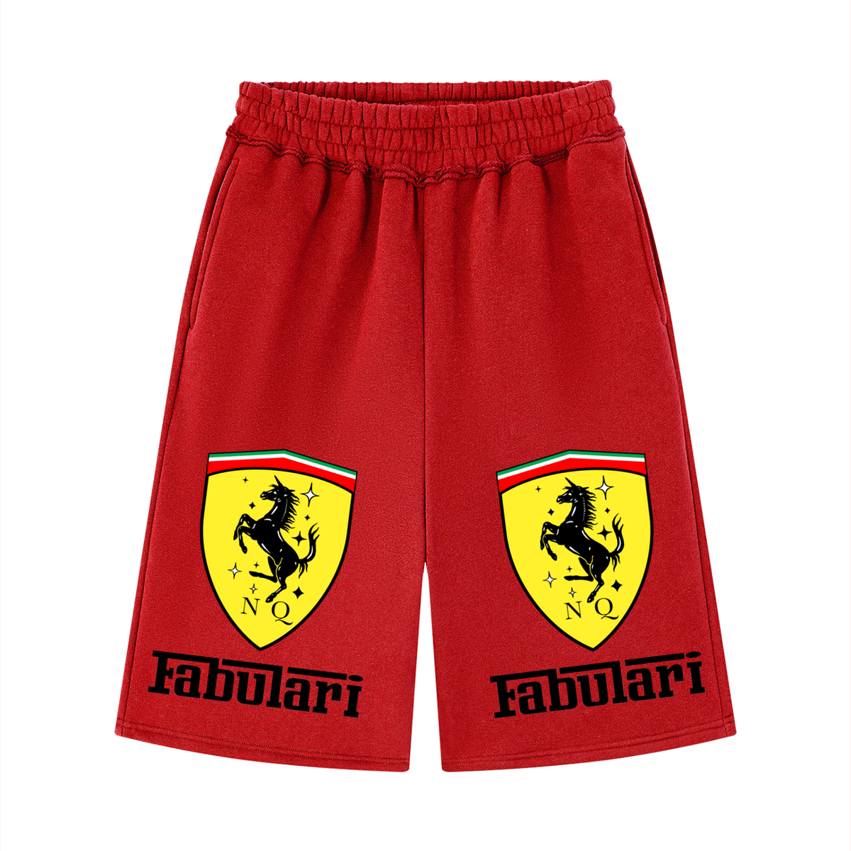 NeonQueer,Fabulari,FleeceShorts,QueerFashion,LGBTQClothing,RacingInspired,StatementShorts,QueerStreetwear,CampFashion,MotorsportStyle