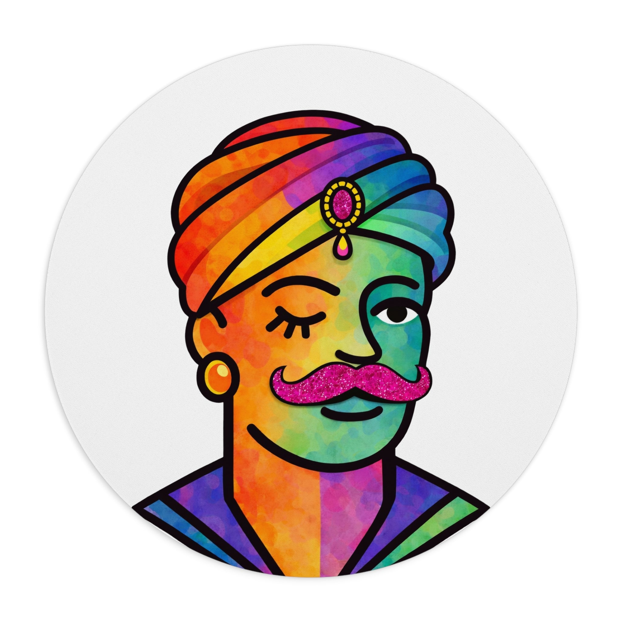 Proud Portraits: Turban Chic | Mouse Pad
