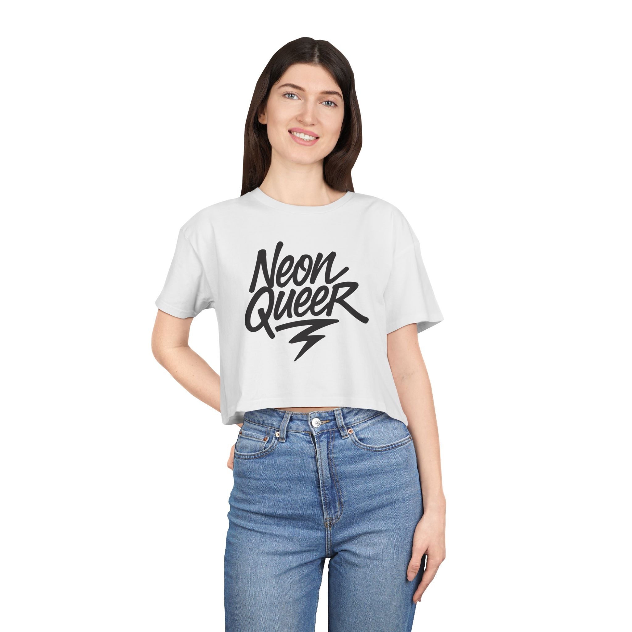 NeonQueer Electrical Flash | Crop Tee