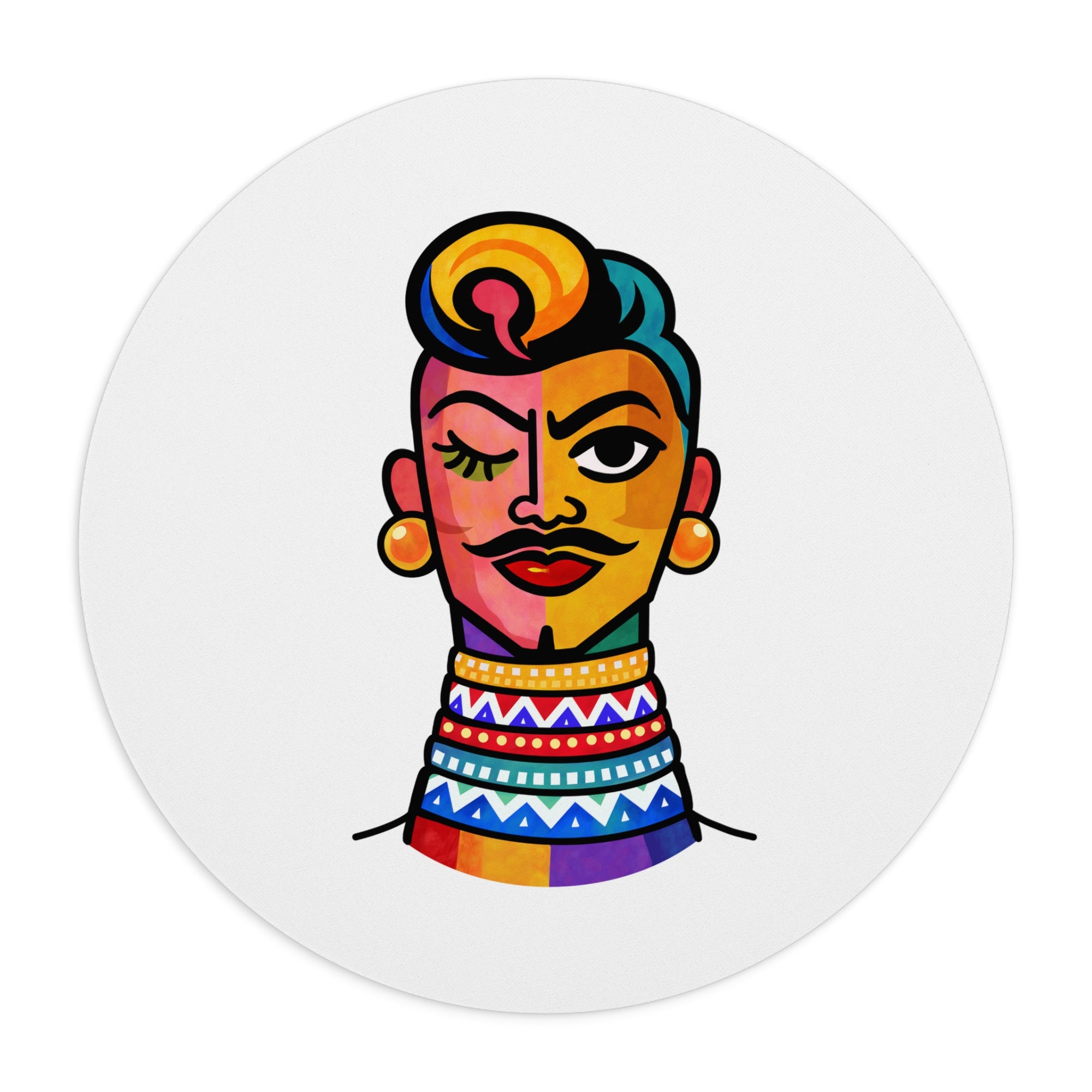 Adournment - Tryptich: Ndebele | Mouse Pad