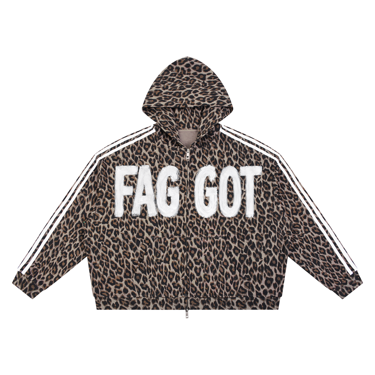 NeonQueer,FAGGOT,LeopardHoodie,QueerFashion,LGBTQClothing,StatementHoodie,Streetwear,AlternativeFashion,UnisexHoodie,QueerStyle