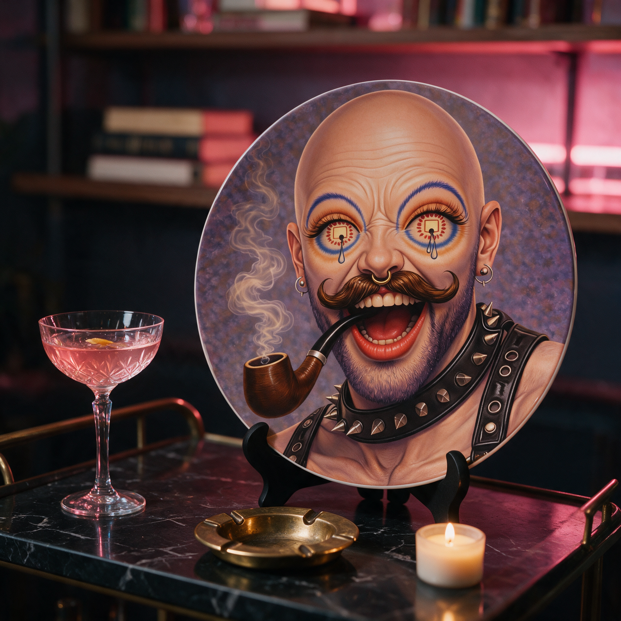 Icons on Acid: Smoke & Sin | China Plates