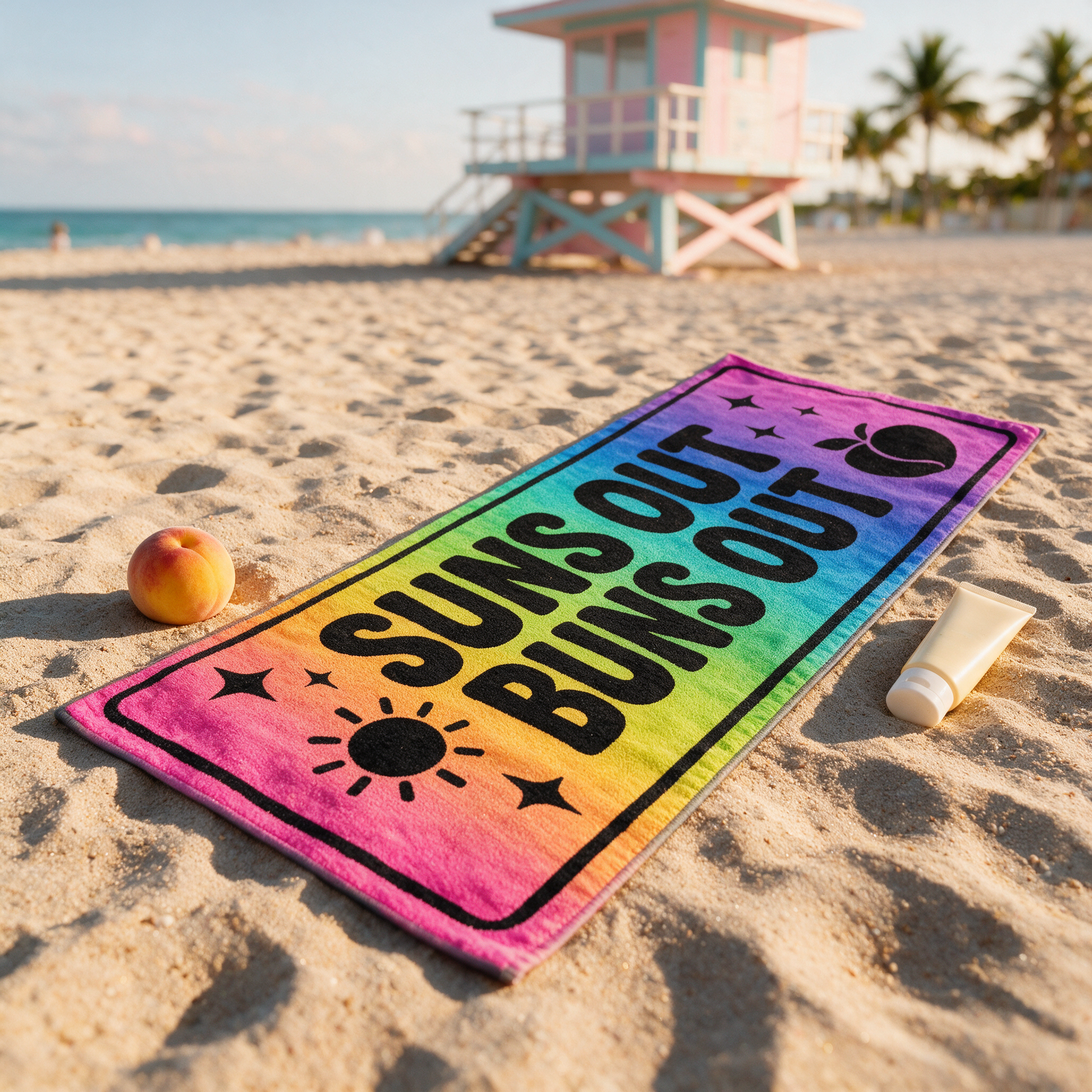 Queer Quotes: Suns Out Buns Out | Beach Towel