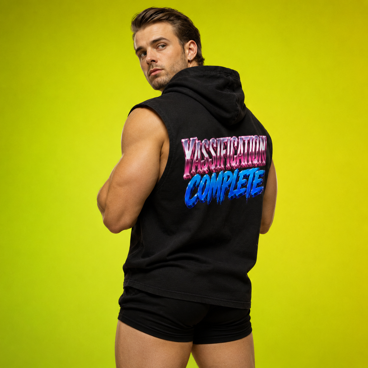 80s Anarchy: Yassification Complete | Sleeveless Hoodie