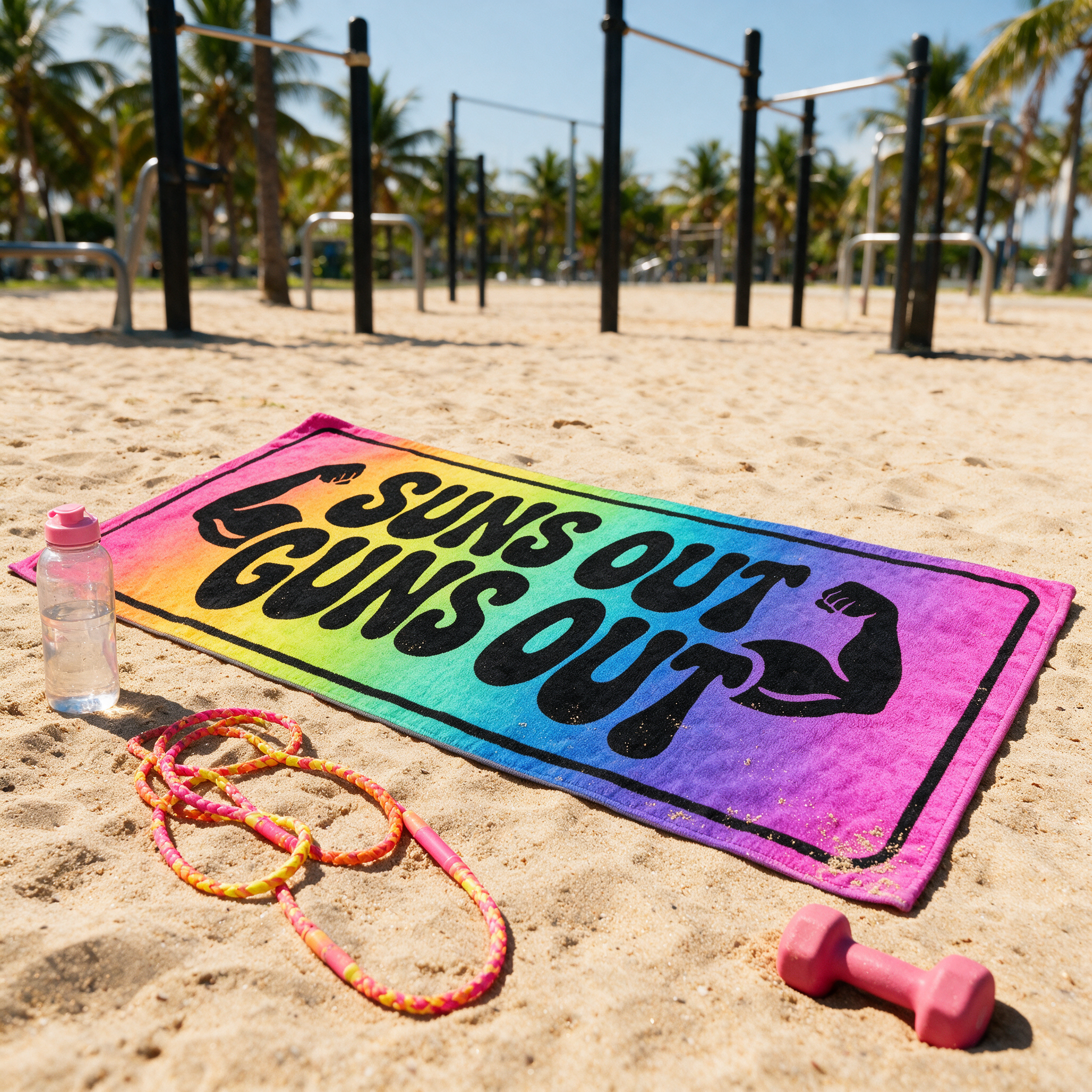 Queer Quotes: Suns Out Guns Out | Beach Towel