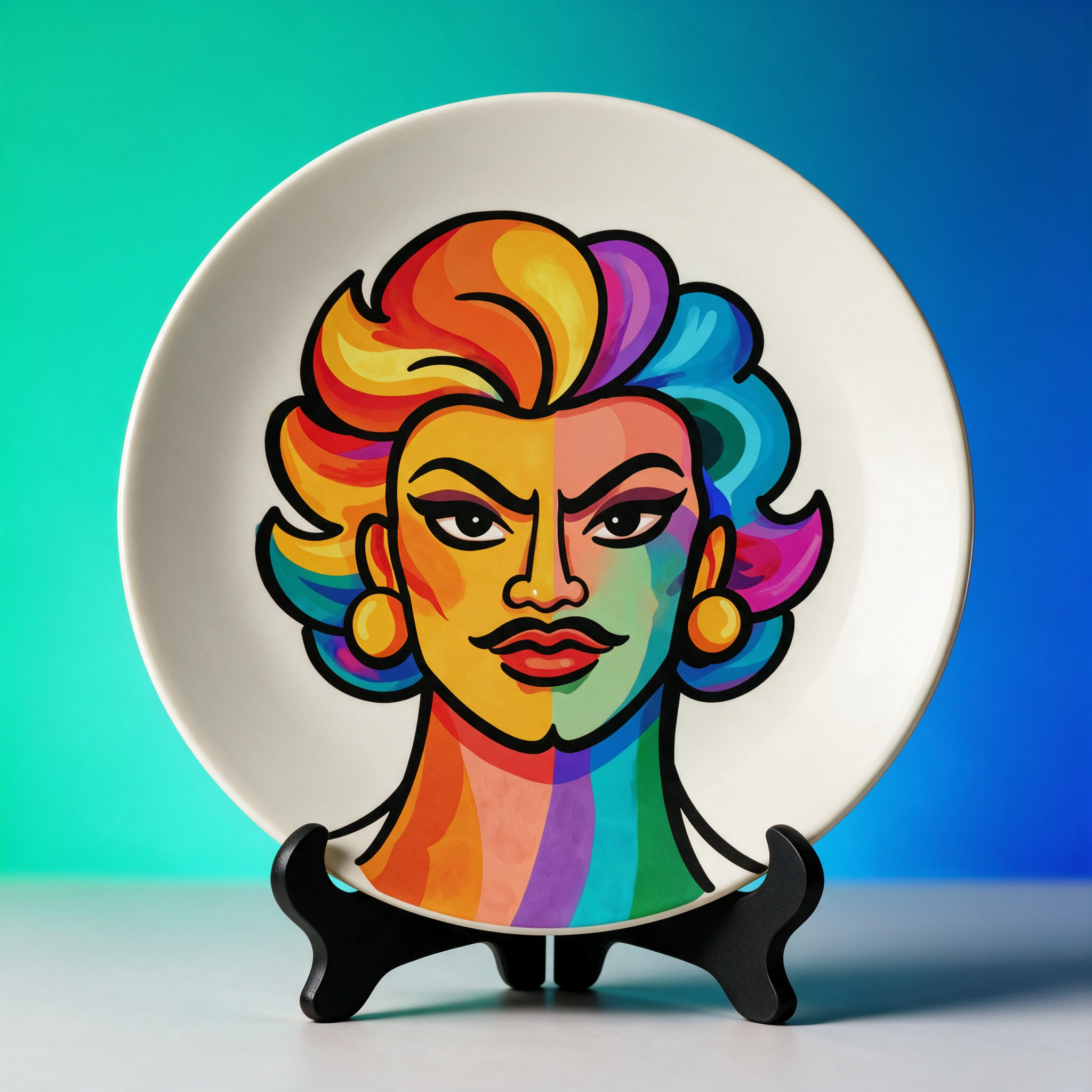 Proud Portraits: Butch Bitch | China Plates