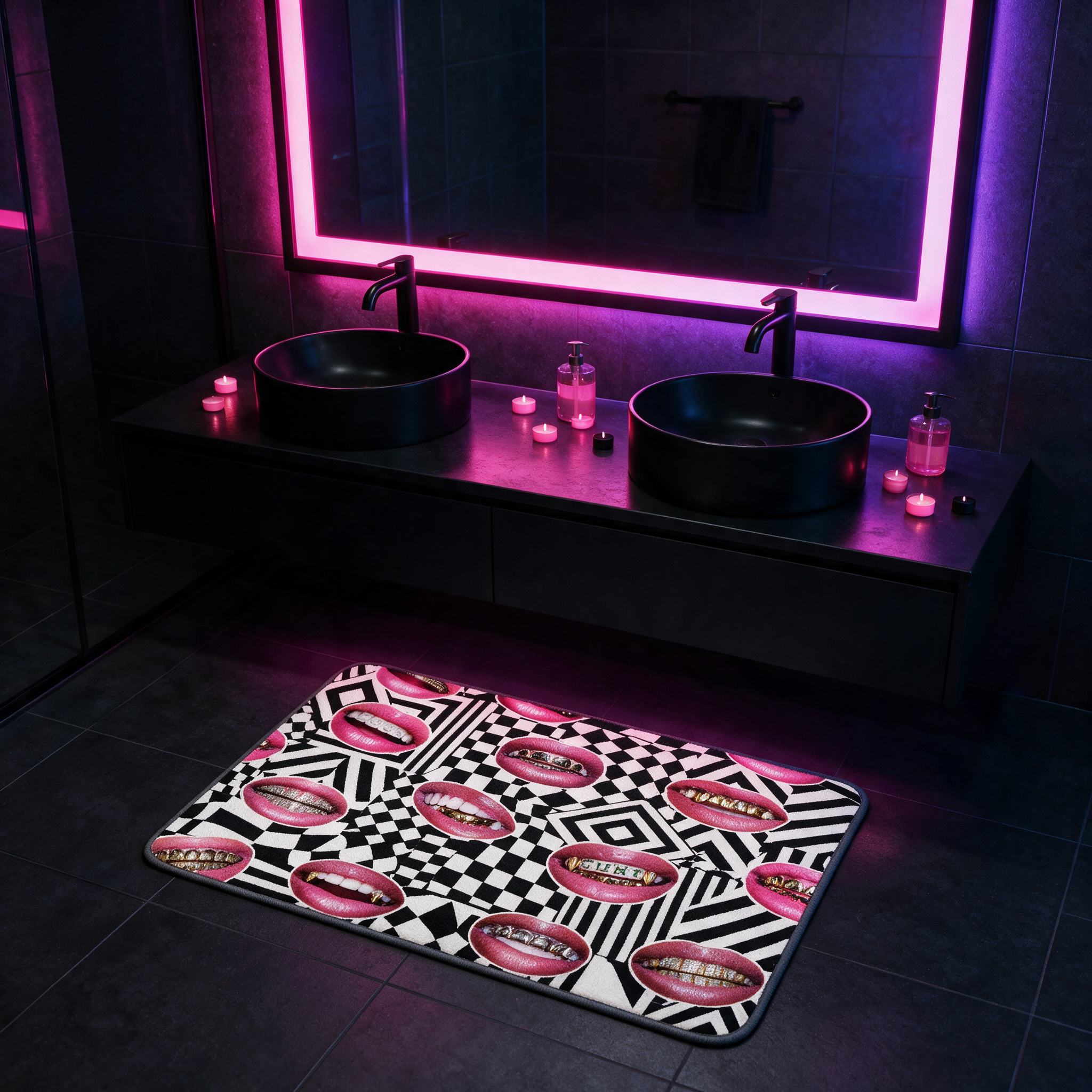 Bath Mat | NQ Universe Pattern: Mouth F*ck