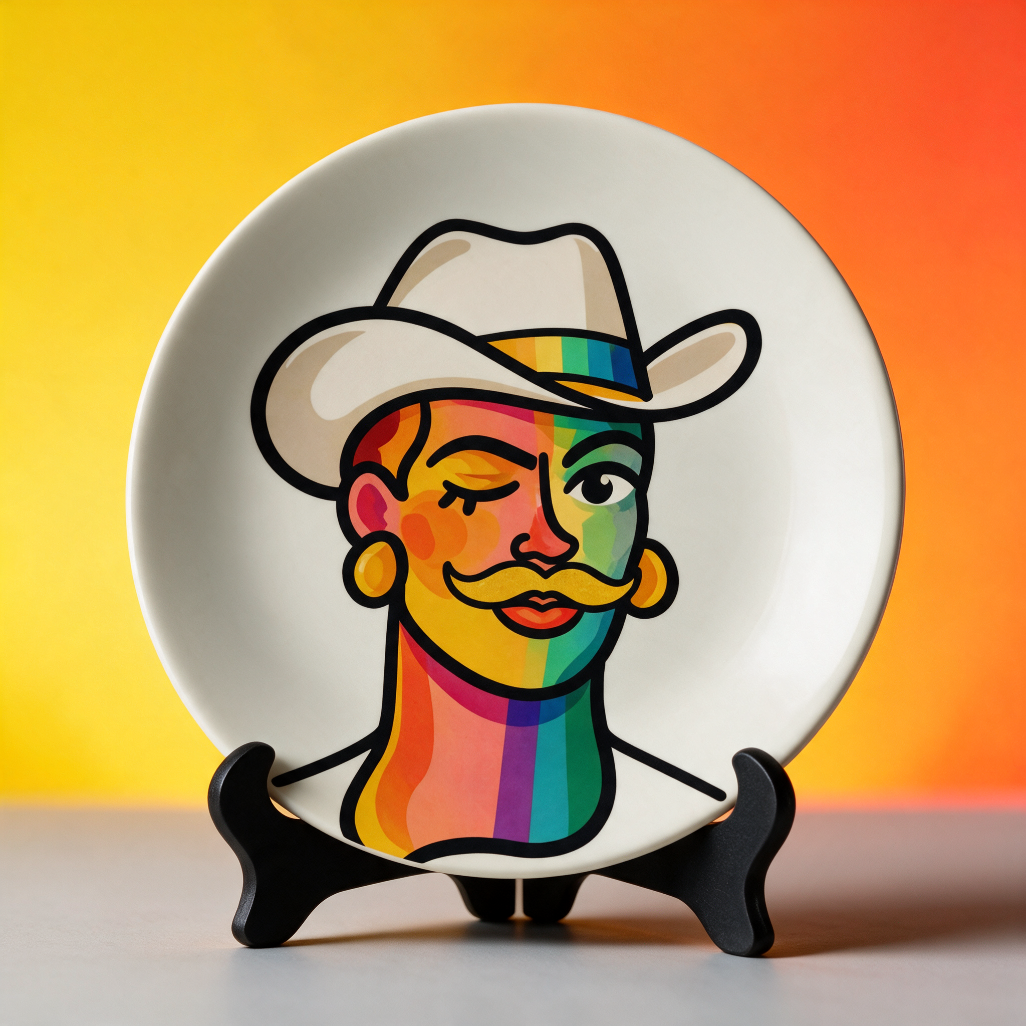 Proud Portraits: Cowboy | China Plates