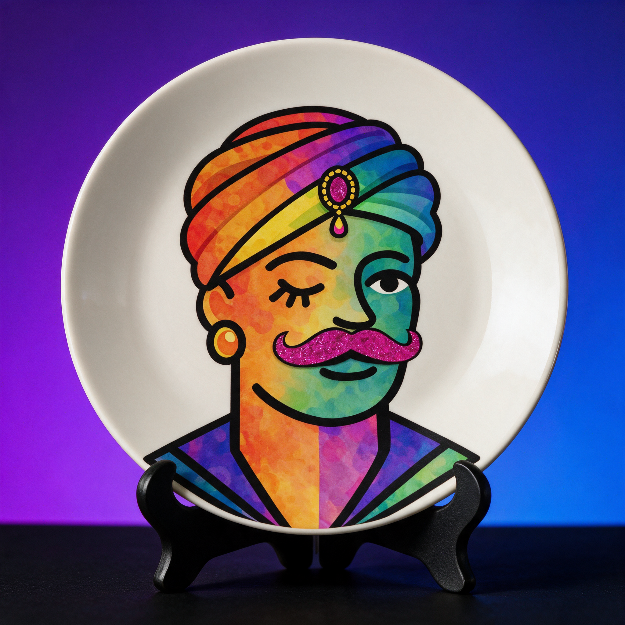 Proud Portraits: Turban Chic | China Plates