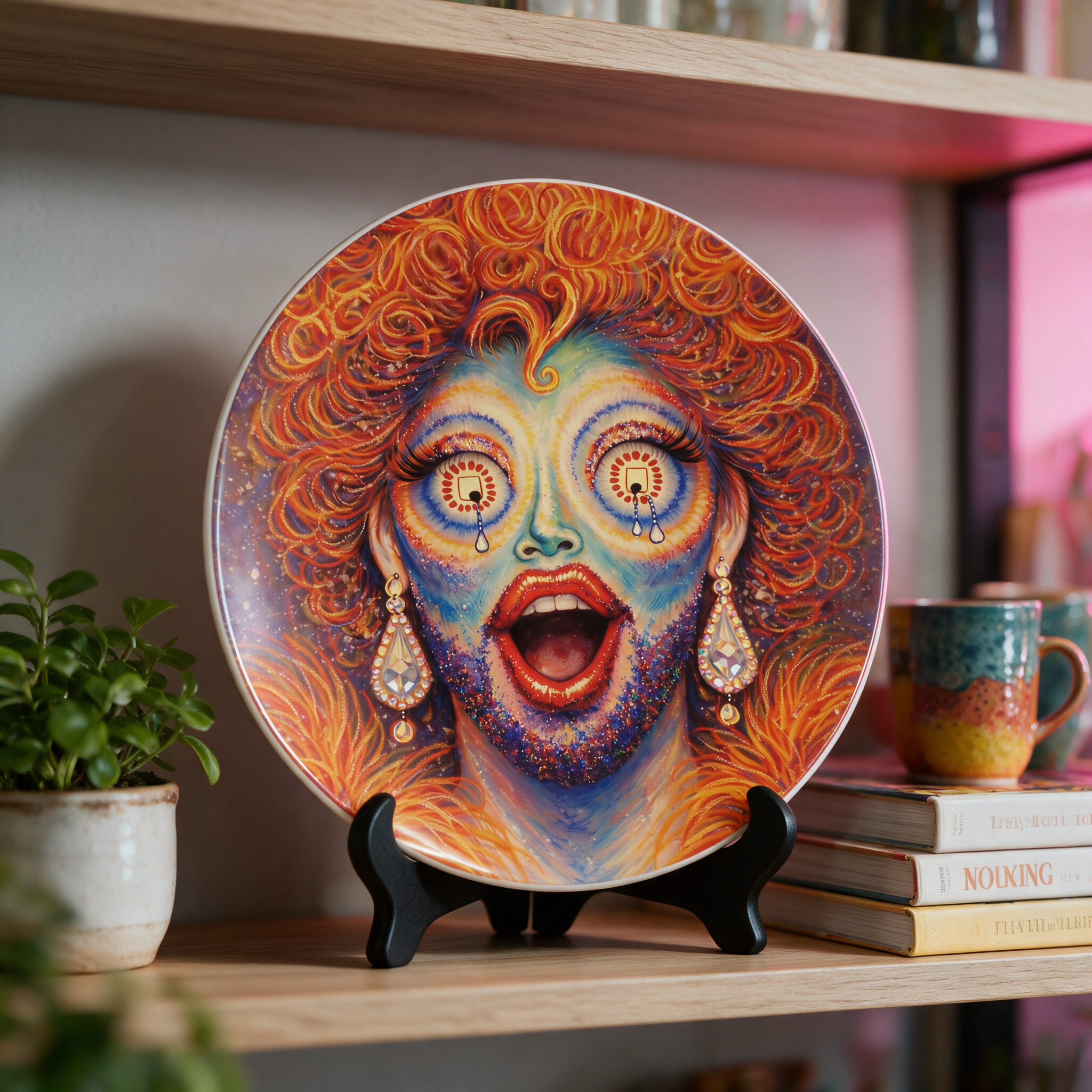 Icons on Acid: Divine Meltdown | China Plates