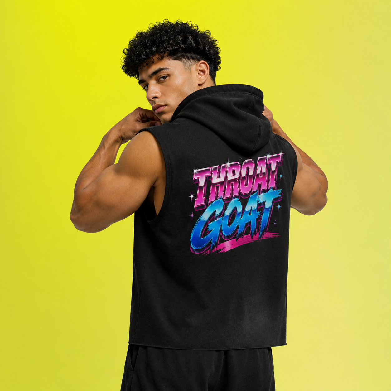 80s Anarchy: Throat Goat | Sleeveless Hoodie