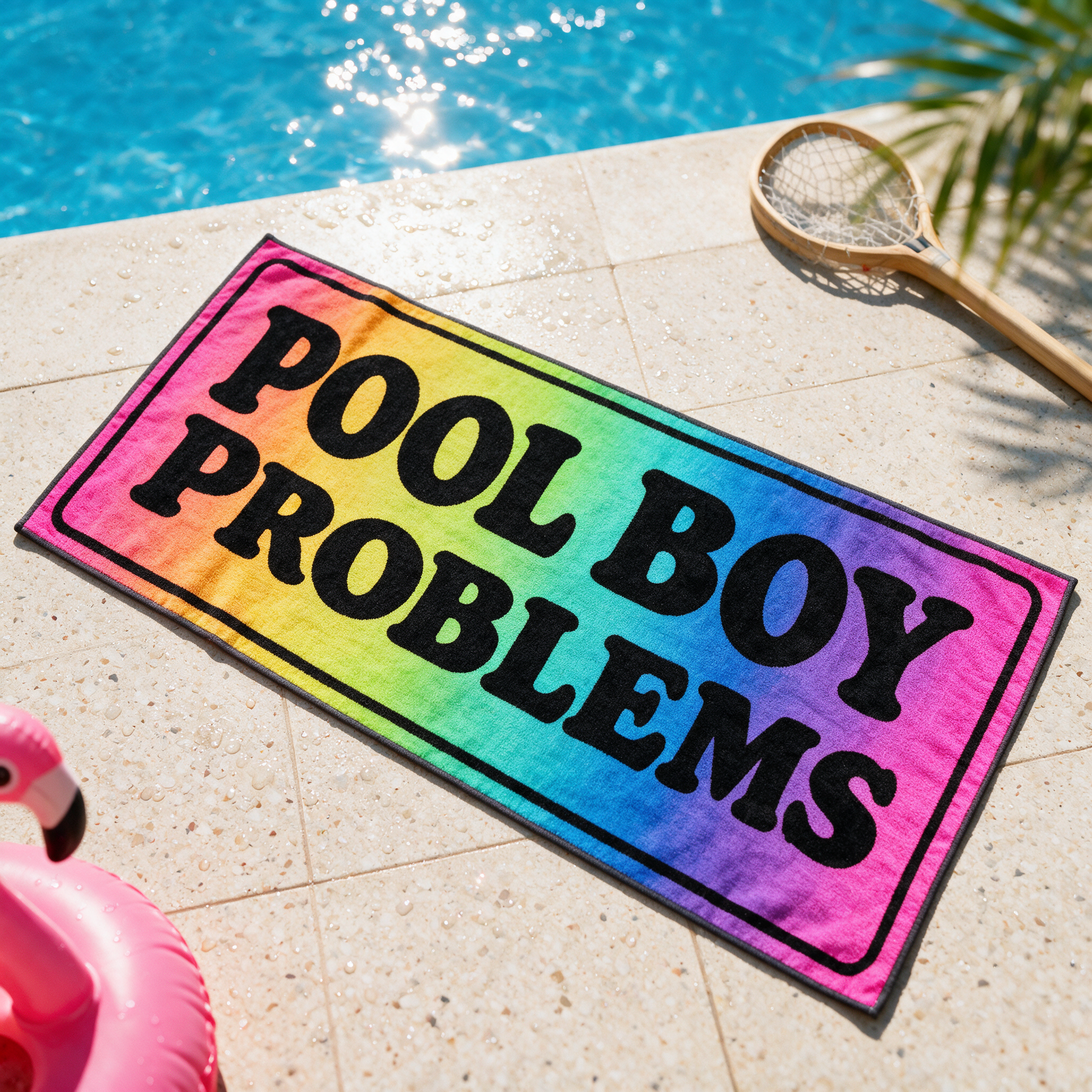 Queer Quotes: Pool Boy Problems | Beach Towel