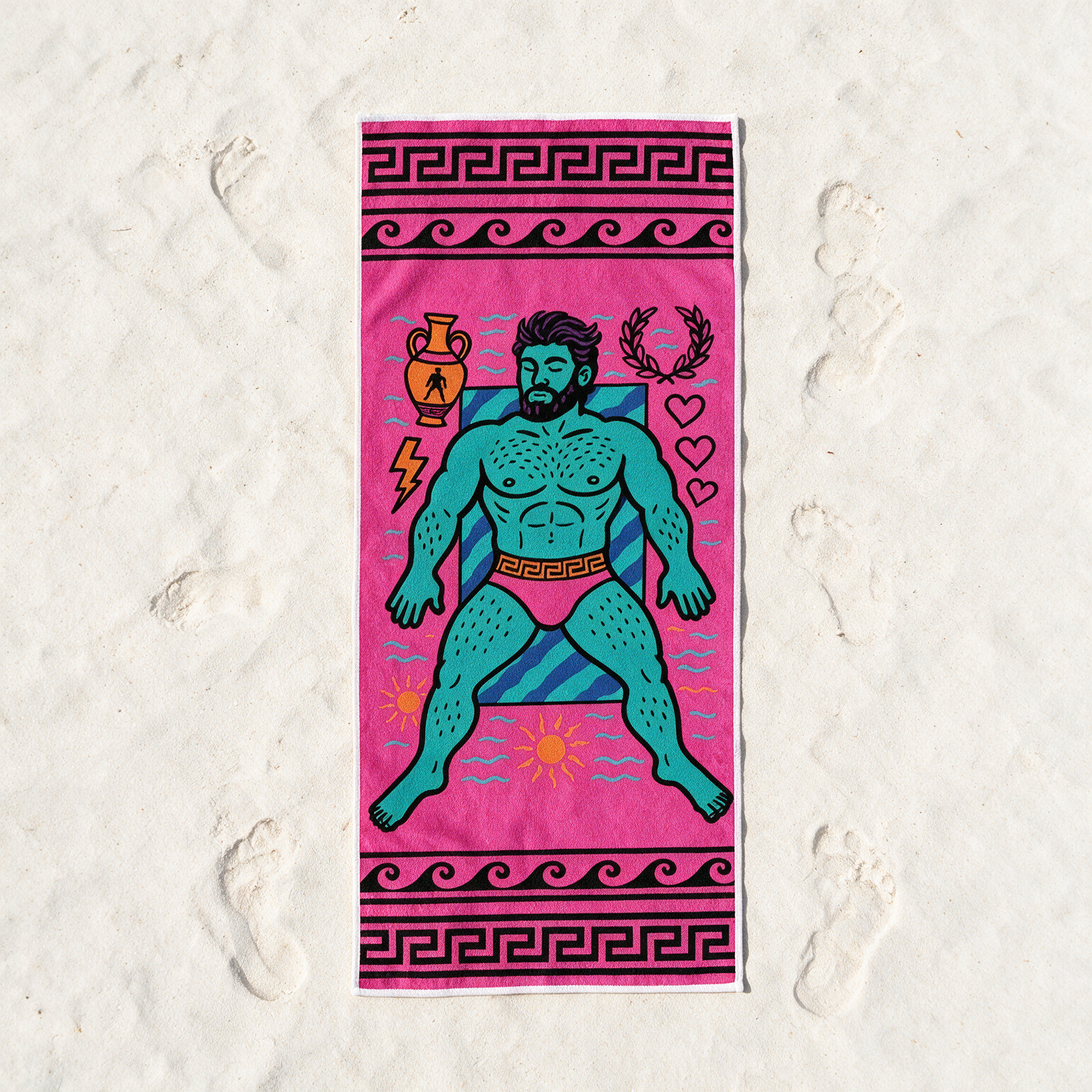 Cruise Control beach towel lifestyle shot 1
