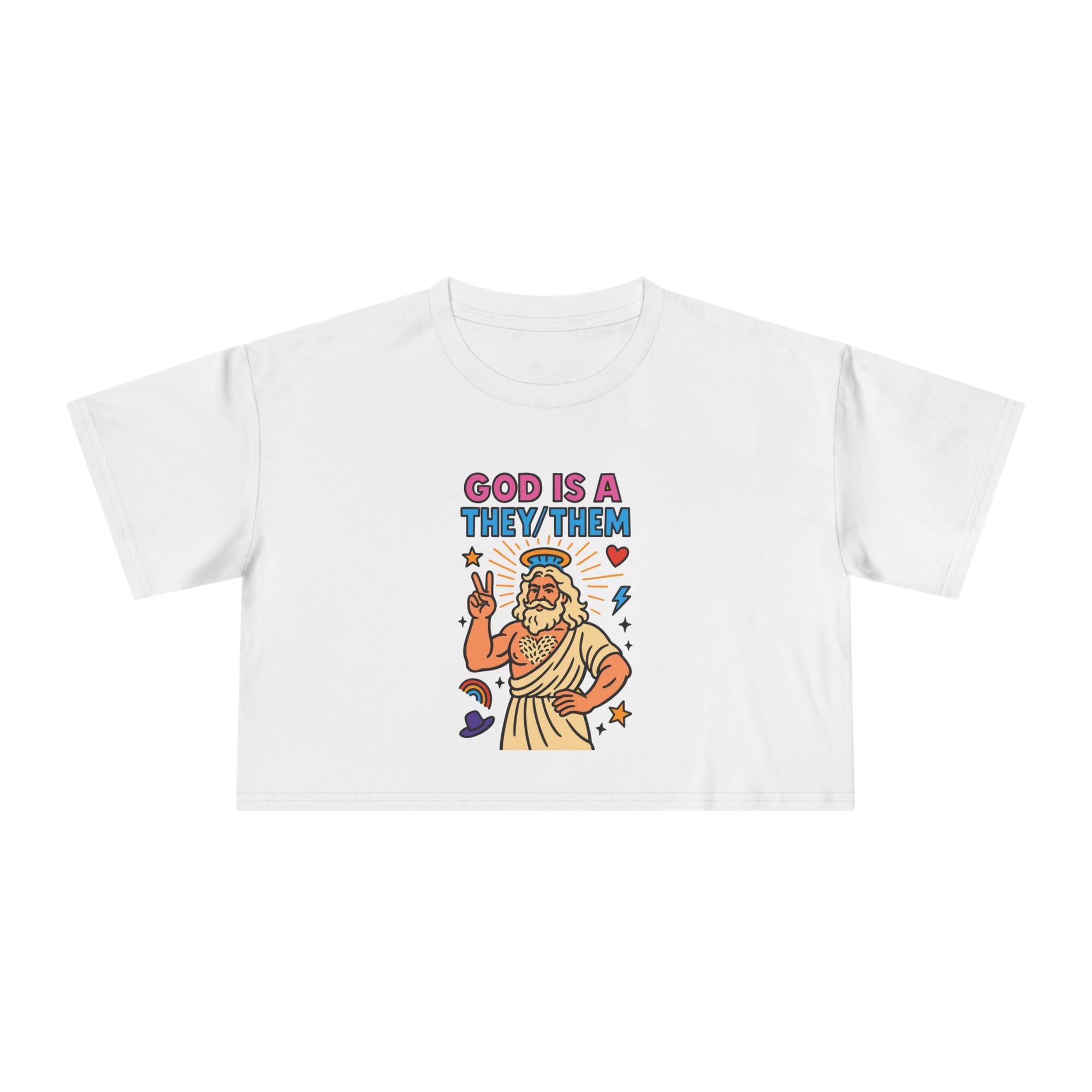 God is a They/Them | Crop Tee