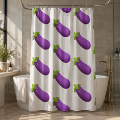 Big Aubergine | Shower Curtain
