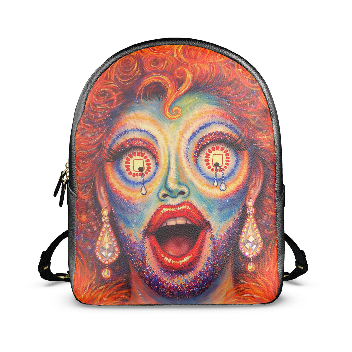 Divine Meltdown | Leather Backpack
