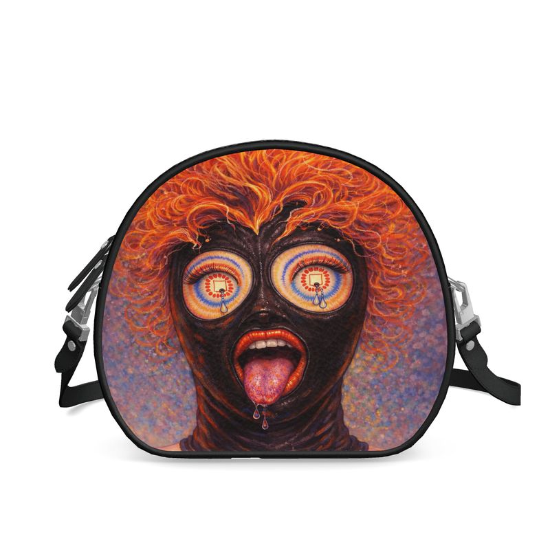 Icons on Acid: Reborn in Rubber | Round Shoulder Bag