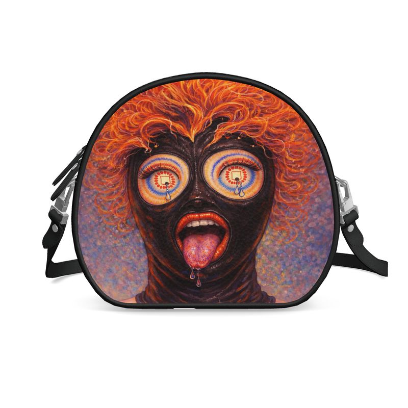Icons on Acid: Reborn in Rubber | Round Shoulder Bag