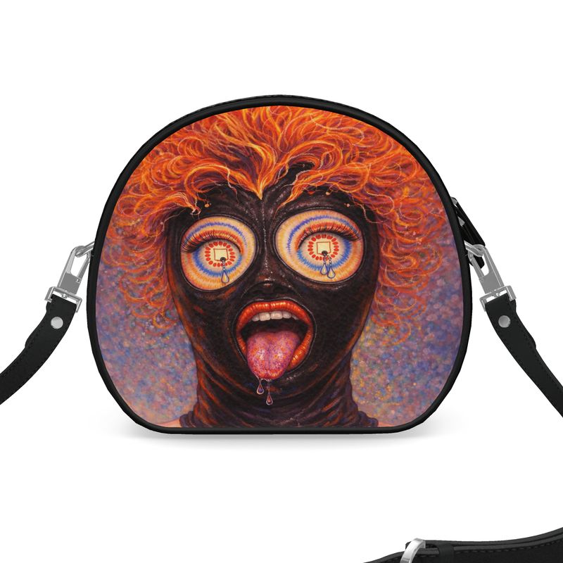 Icons on Acid: Reborn in Rubber | Round Shoulder Bag