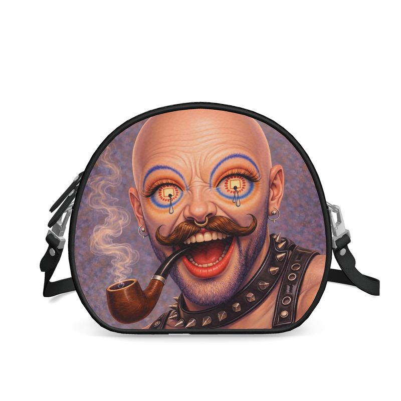 Icons on Acid: Smoke & Sin | Round Shoulder Bag