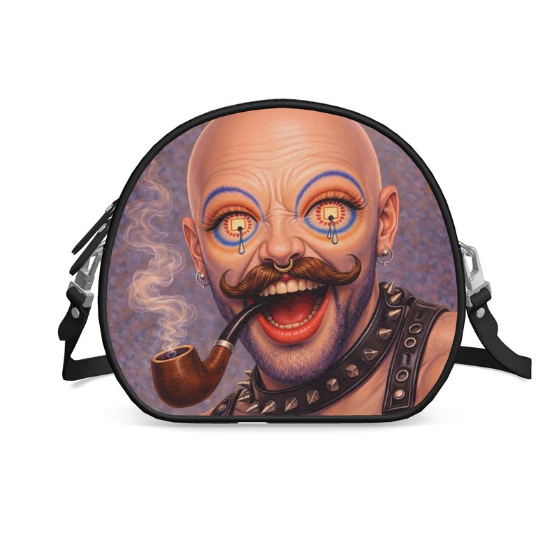 Icons on Acid: Smoke & Sin | Round Shoulder Bag