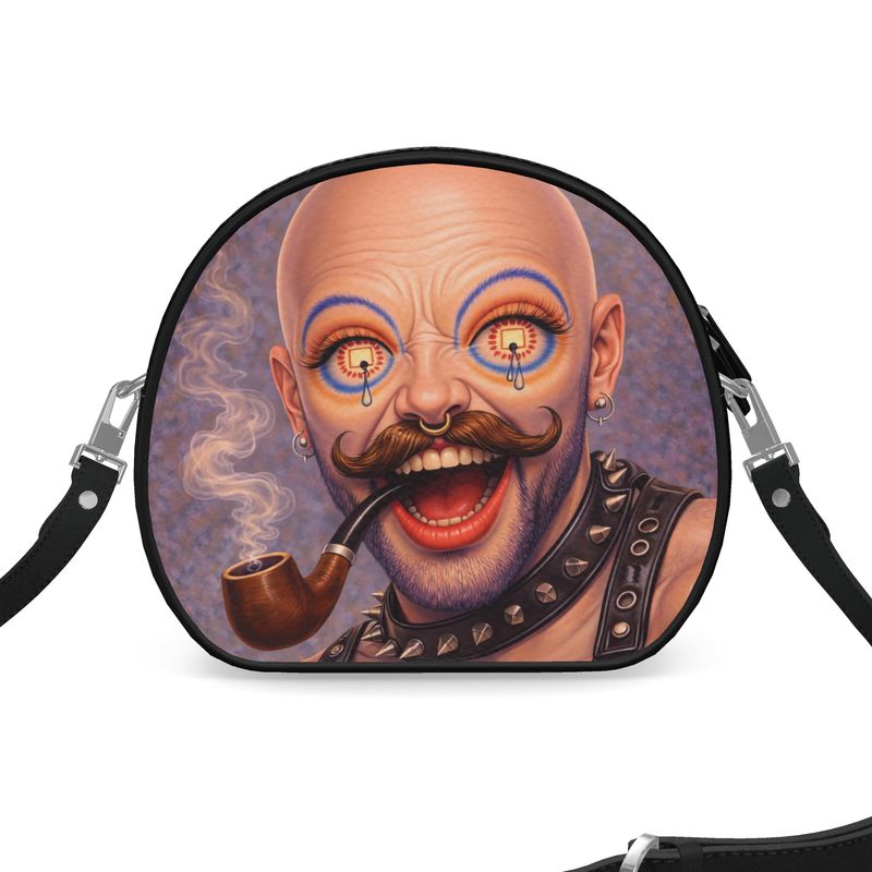 Icons on Acid: Smoke & Sin | Round Shoulder Bag