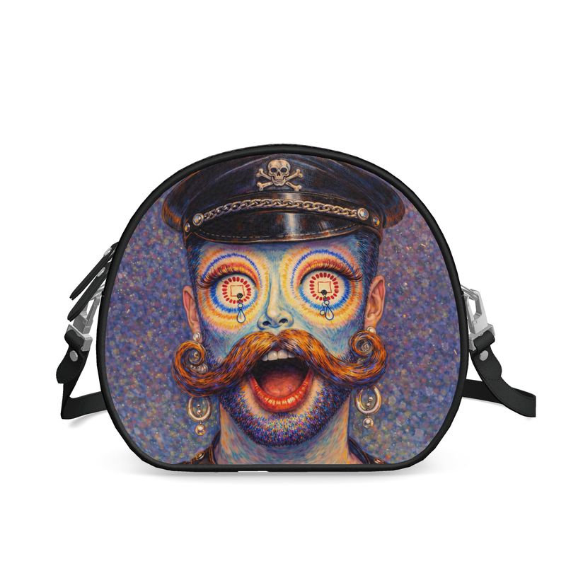 Icons on Acid: Command & Collapse | Round Shoulder Bag