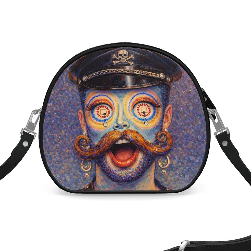 Icons on Acid: Command & Collapse | Round Shoulder Bag