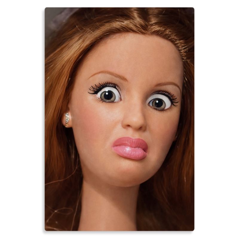 HOT MESS: BARBS (Full Glam Breakdown) Metal Print