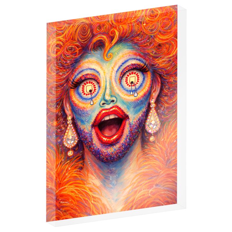 THE RESURRECTION: DIVINE MELTDOWN. Acrylic Photo Block