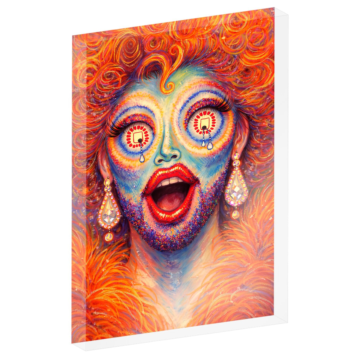 THE RESURRECTION: DIVINE MELTDOWN. Acrylic Photo Block