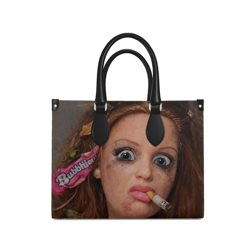 HOT MESS: LAST CIGARETTE (Afterparty Fallout) Leather Shopping Bag