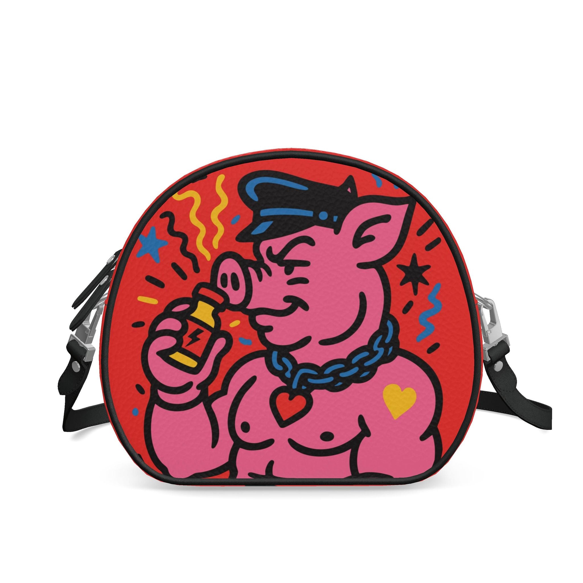 Popper Pig  | Round Shoulder Bag