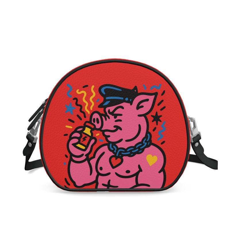 Popper Pig  | Round Shoulder Bag