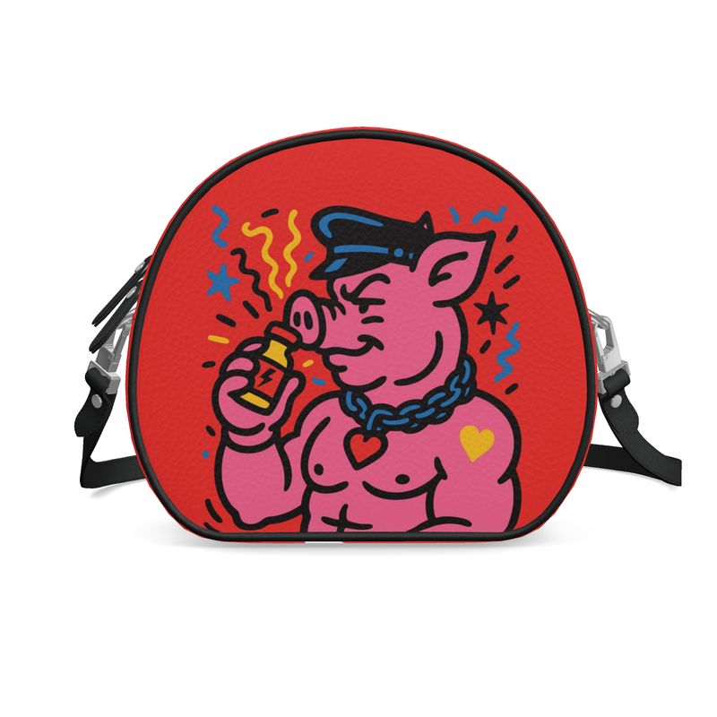 Popper Pig  | Round Shoulder Bag