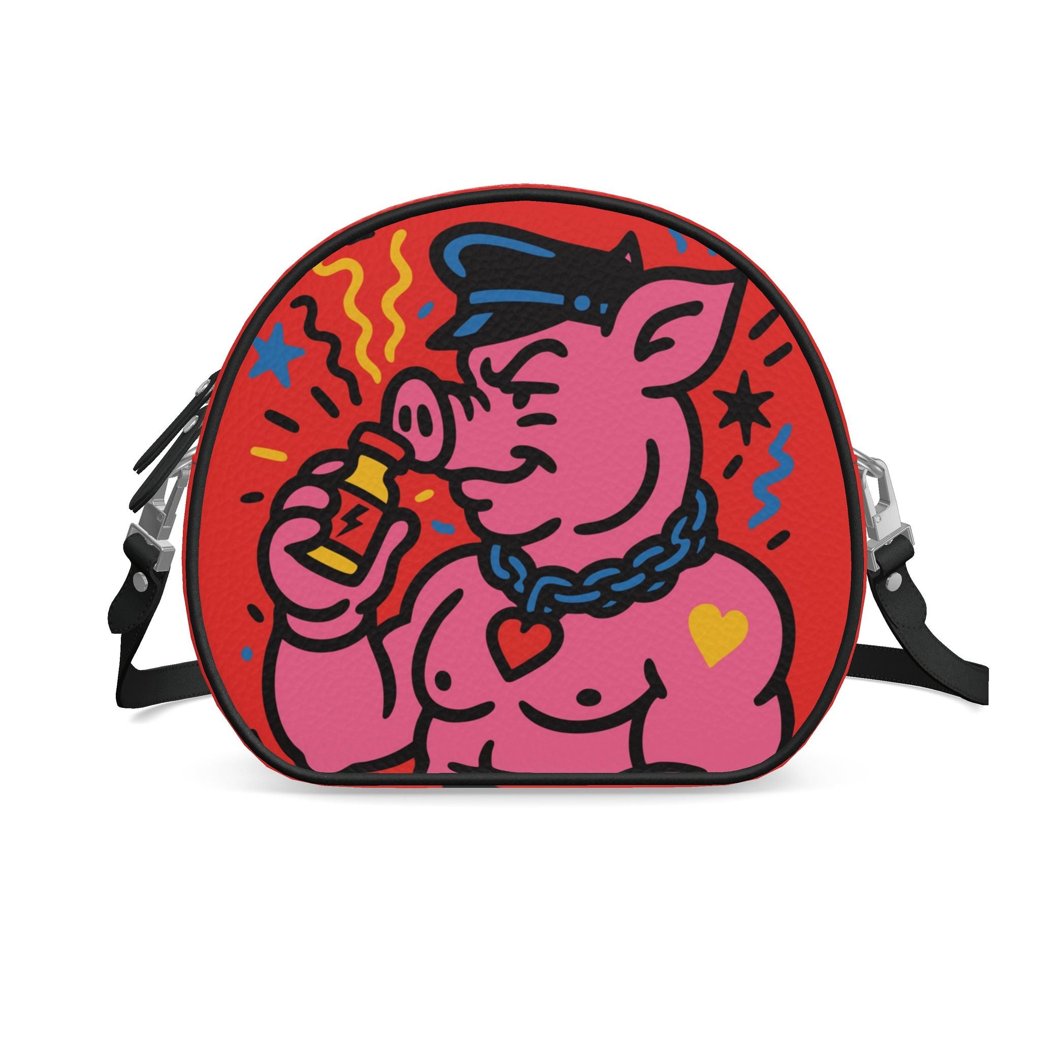 Popper Pig  | Round Shoulder Bag