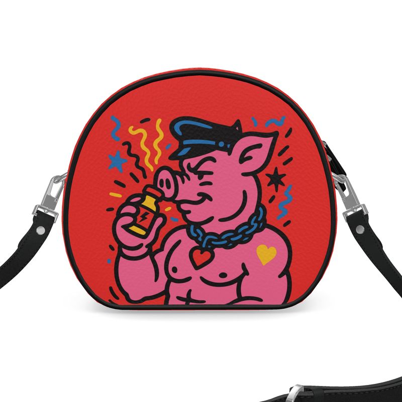 Popper Pig  | Round Shoulder Bag