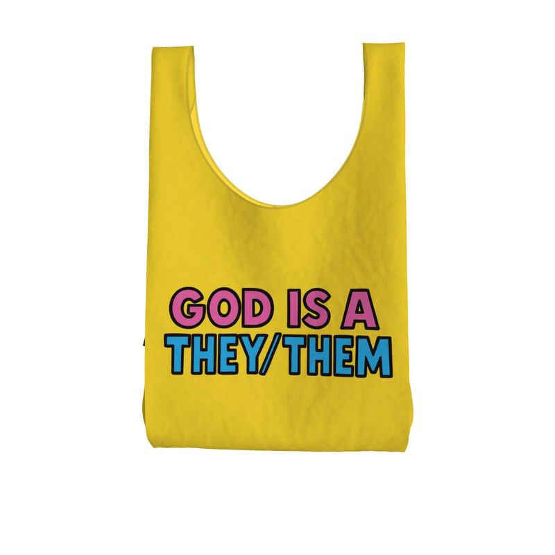 God is A They/Them | Parachute Shopping Bag