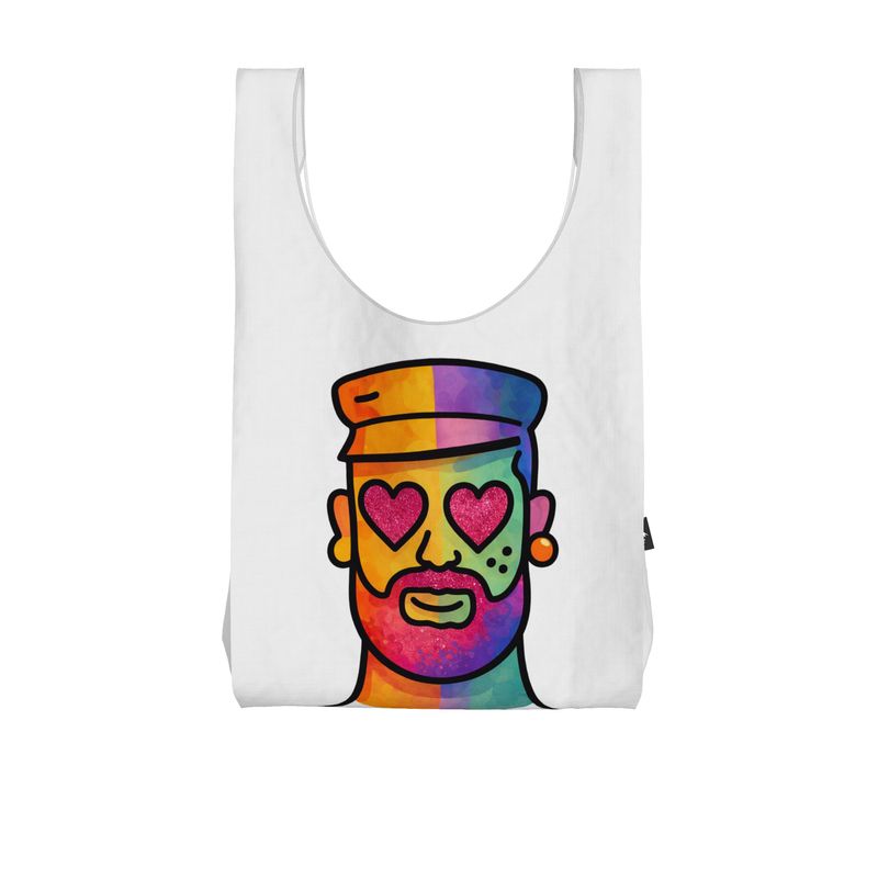 Proud Portraits: Leather Bear | Parachute Shopping Bag