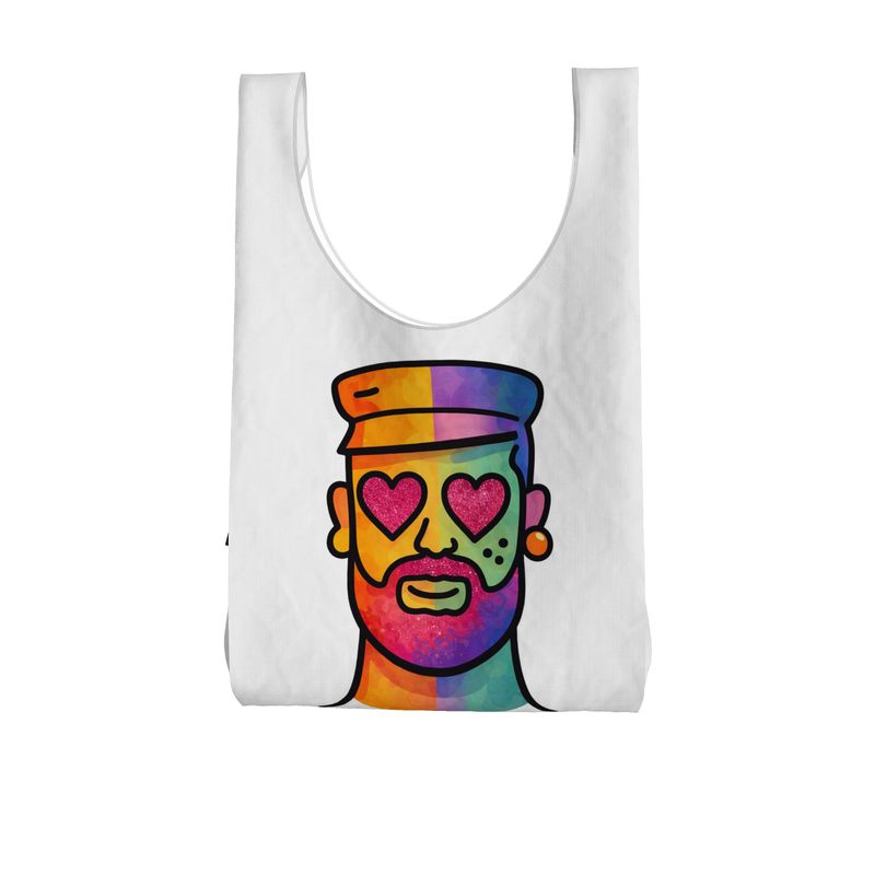 Proud Portraits: Leather Bear | Parachute Shopping Bag
