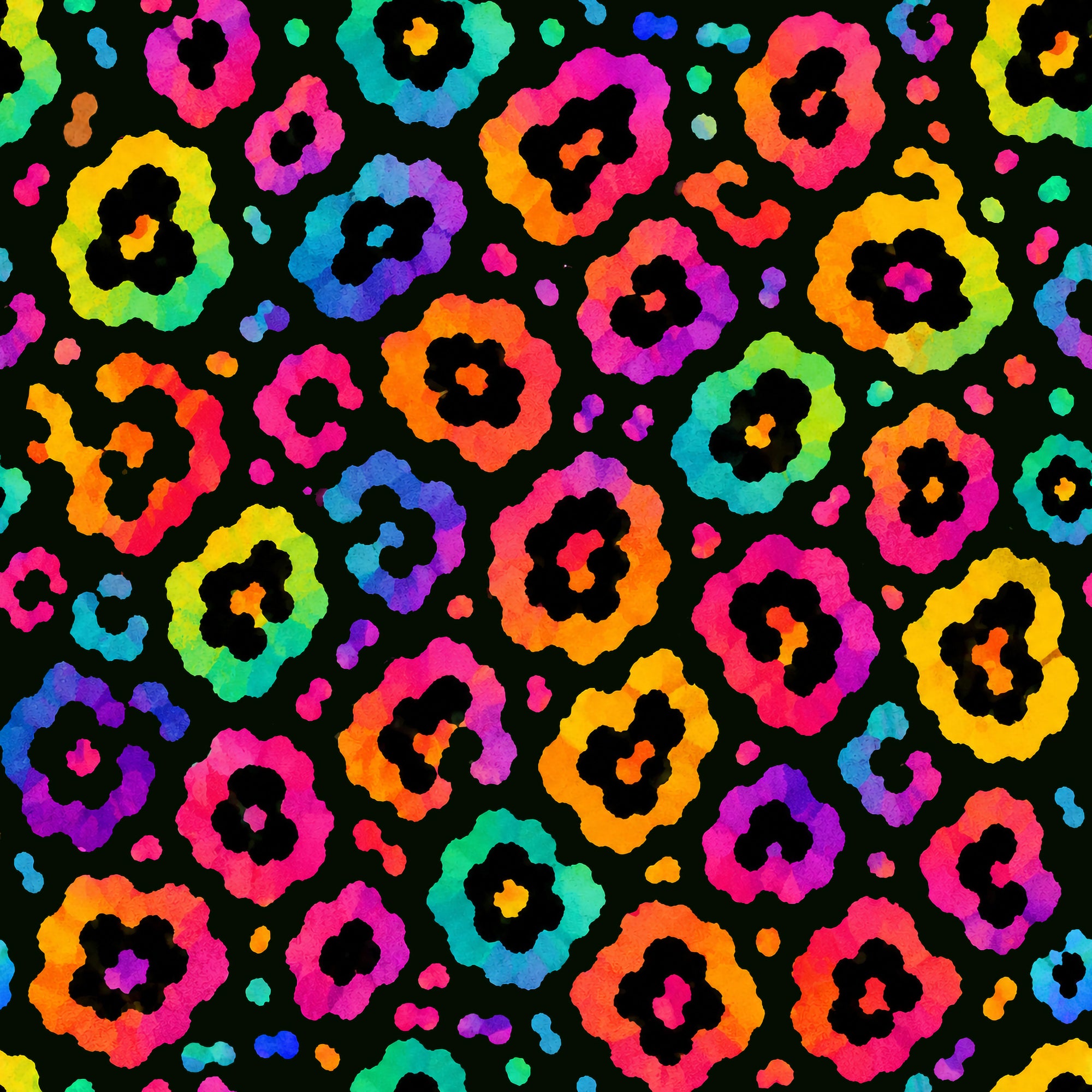Bath Mat | NQ Universe Pattern: Spectrum Leopard