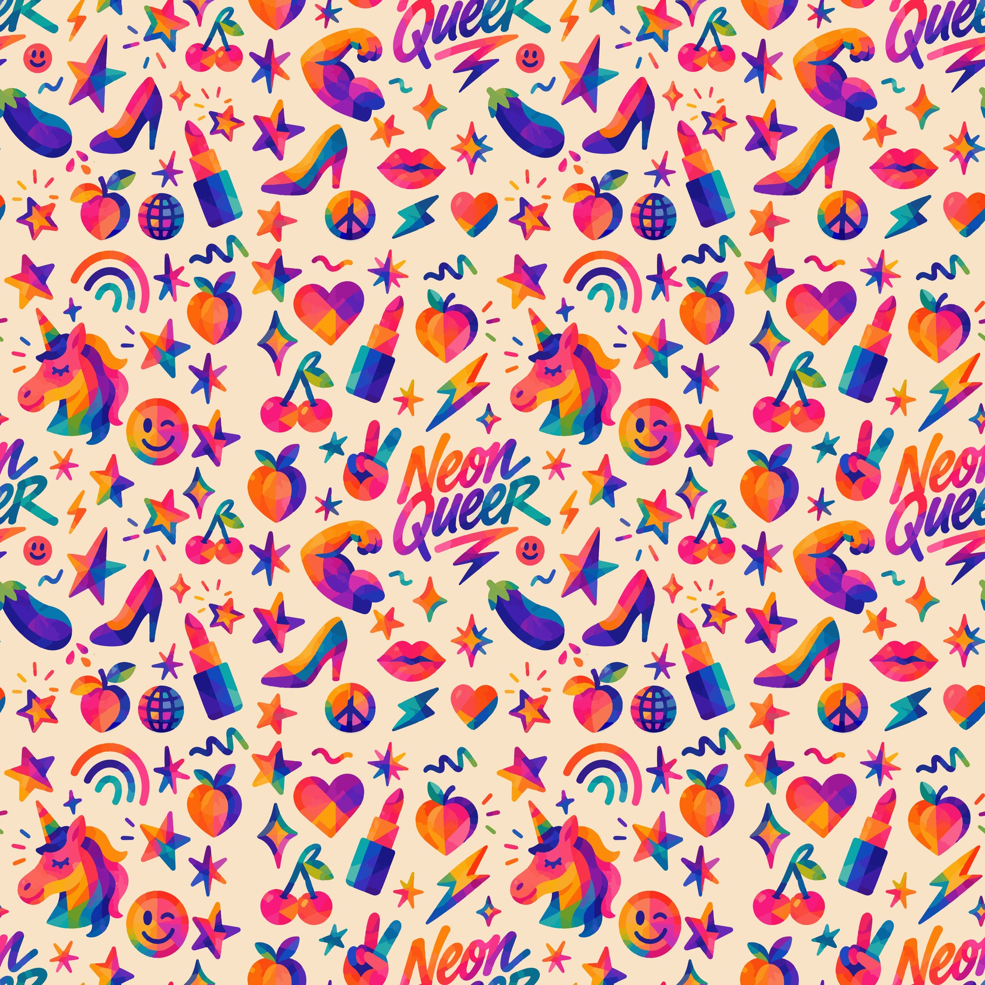 Bath Mat | NQ Universe Pattern: Queercore