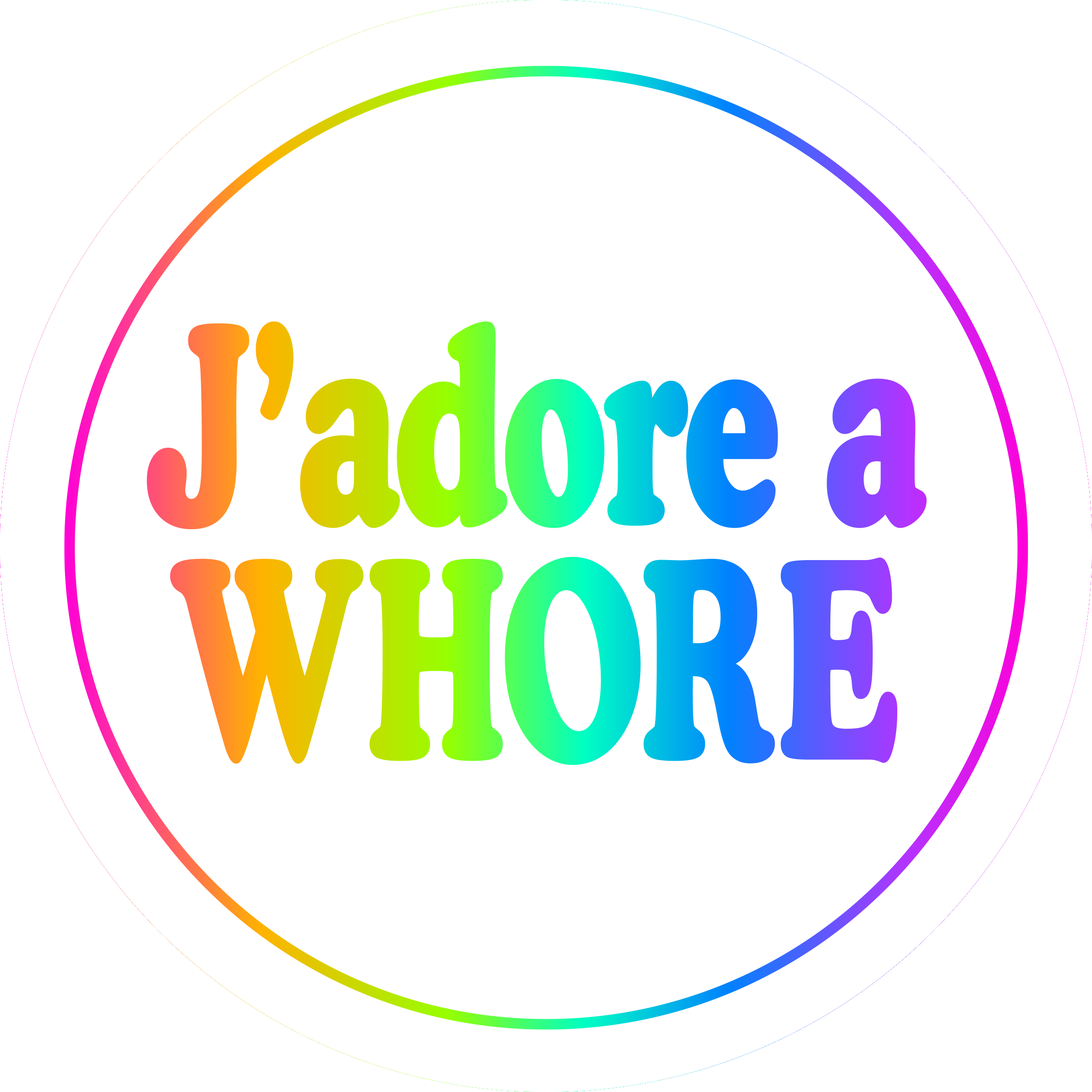 Queer Quotes: J'adore a Wh*re | China Plates