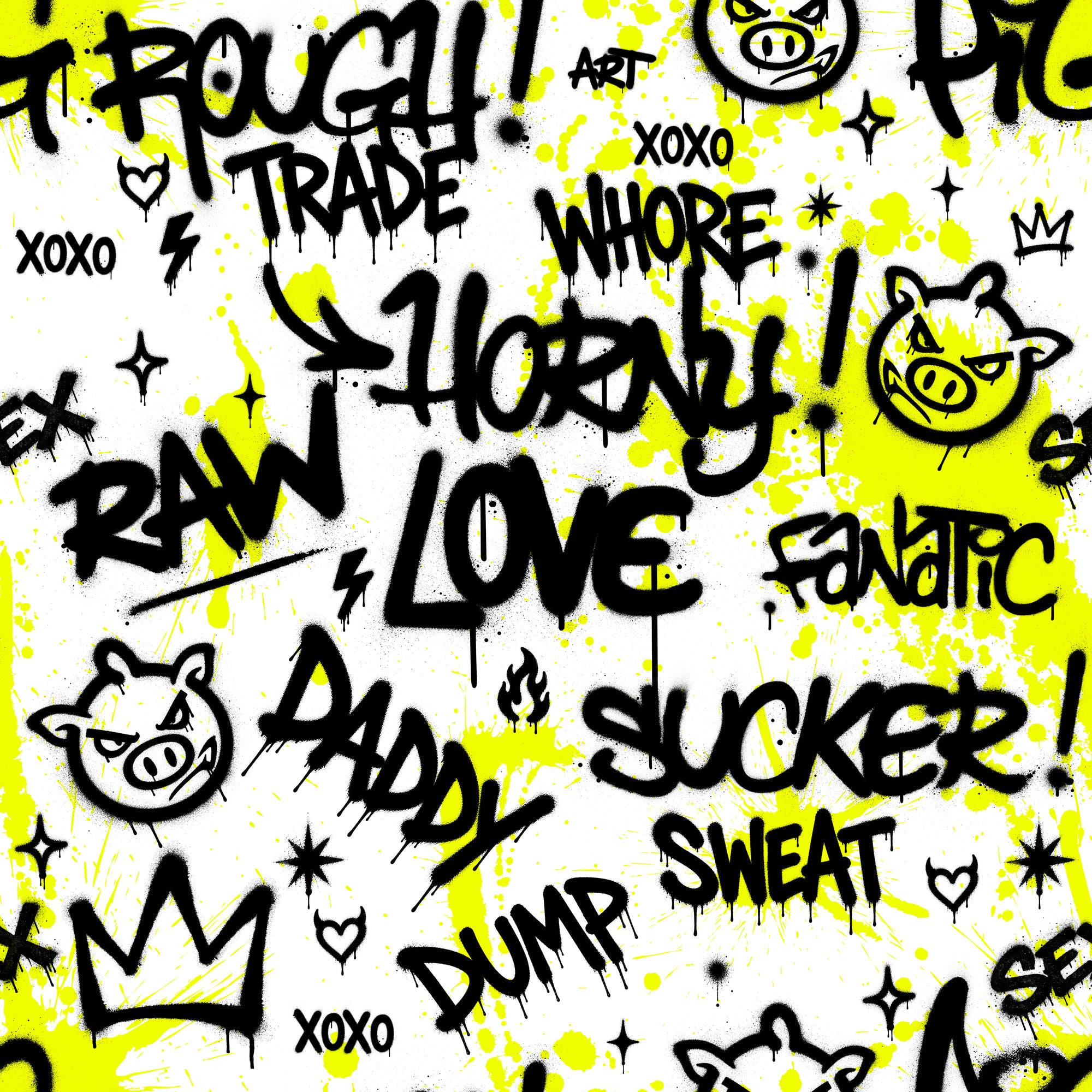 Bath Mat | NQ Universe Pattern: Queer Graffiti